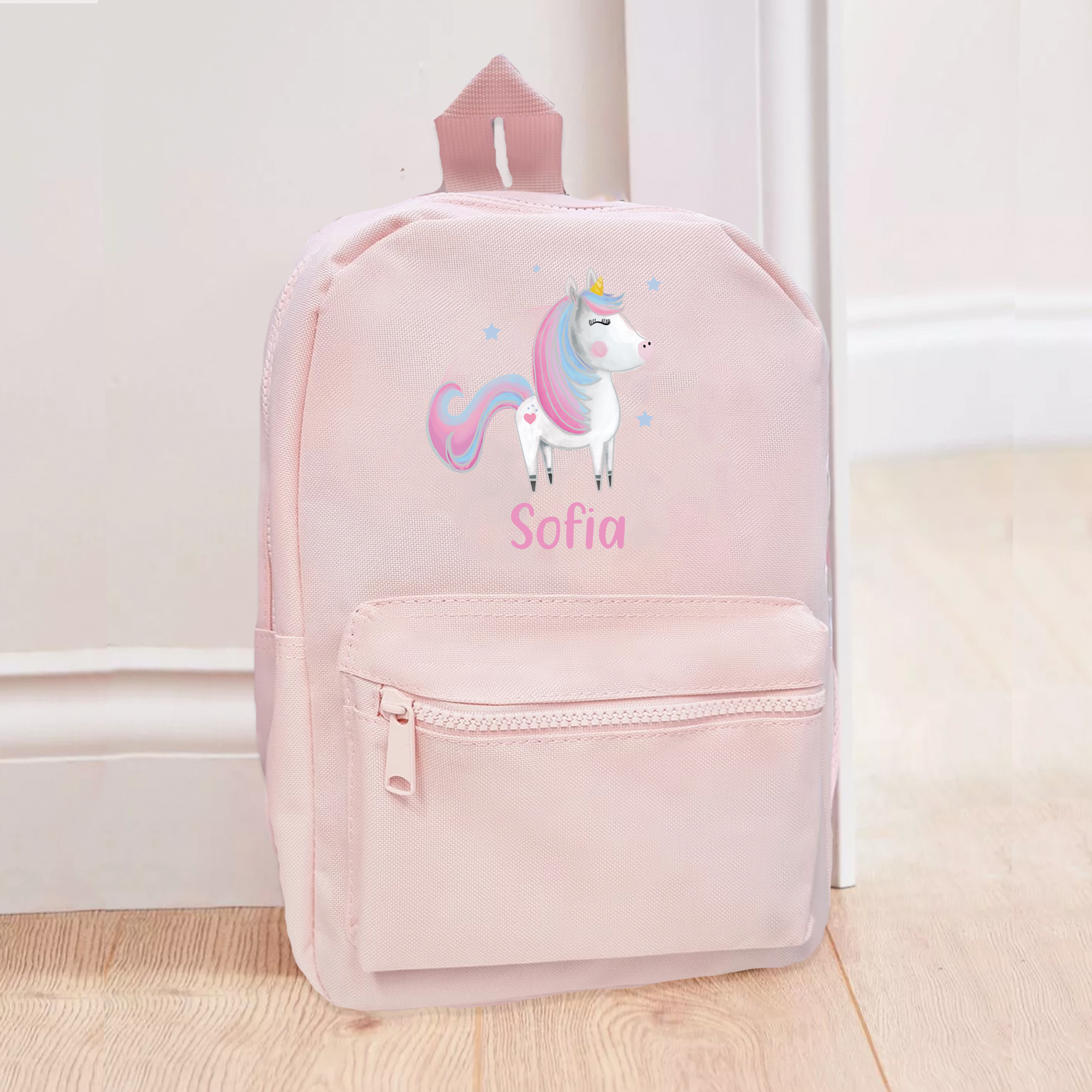 Personalised Unicorn Backpack, Kids Unicorn Rucksack, Girls School Backpack, Kids Children Student Backpack, Back To