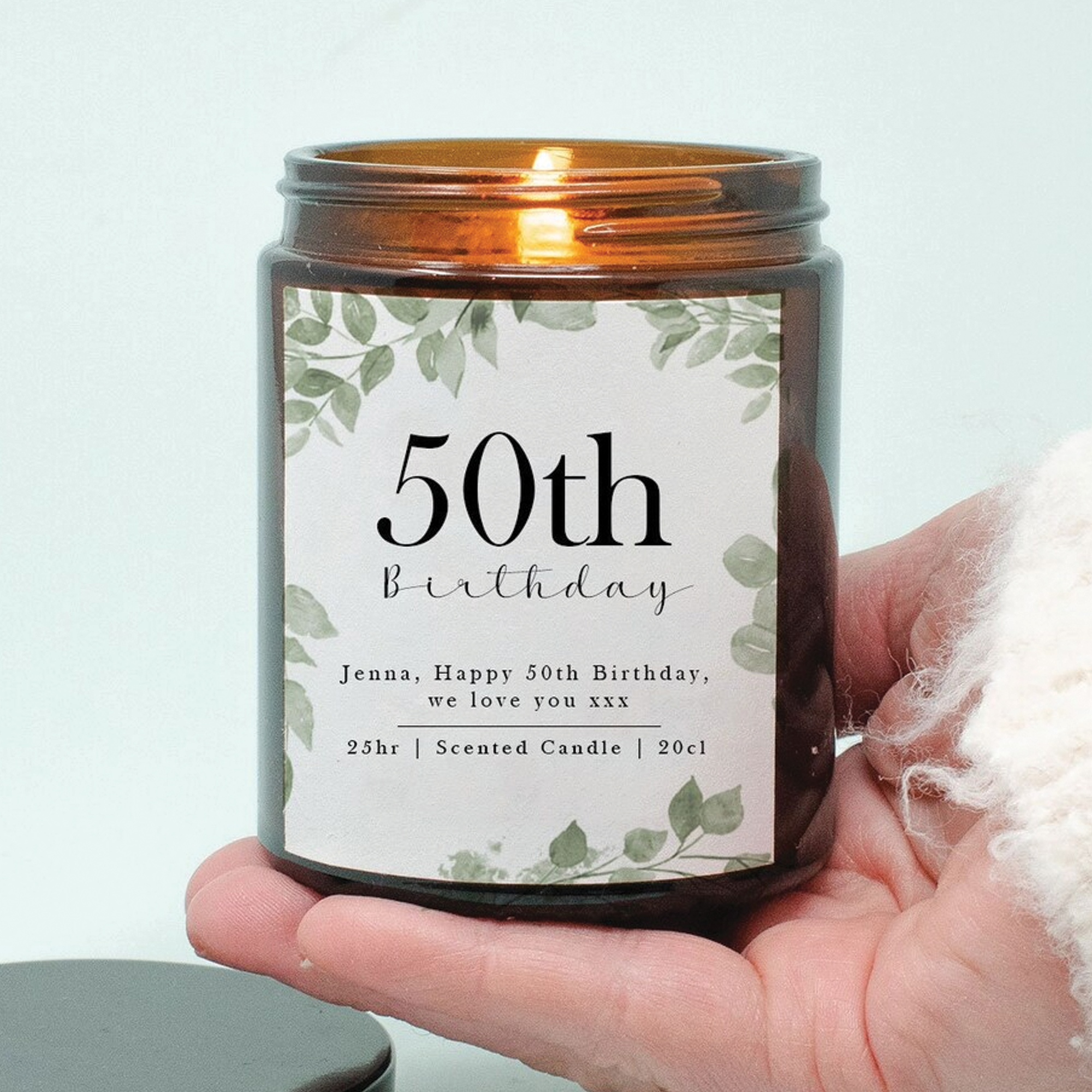 Personalised Happy Birthday Candle, Personalized Birthday Candle Gift, Birthday Gift, Birthday Present, For Her, Birthday Custom Message