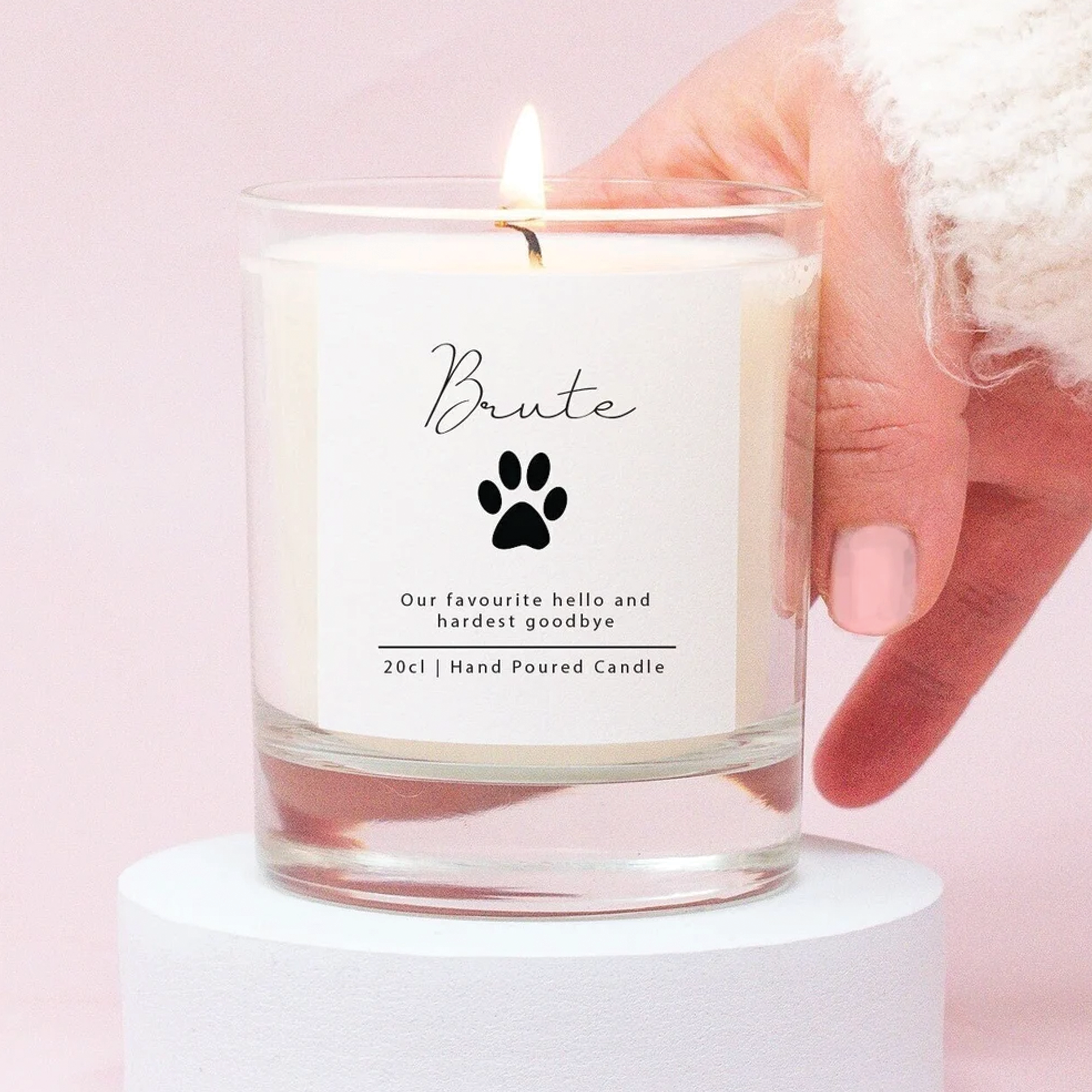 Personalised New Fur Baby Candle, Fur Baby Gift, New Dog Mum Gift, New Pet Gift, Dog Mum Candle, New Cat Gift, Dog Lover Candle, Fur Baby
