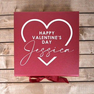 Custom Valentine's Gift Box, Valentines Gift For Her, Valentine's Gift Box Ideas, Custom Gift Box, Gift for Girlfriend, Heart Valentine Gift - Amy Lucy