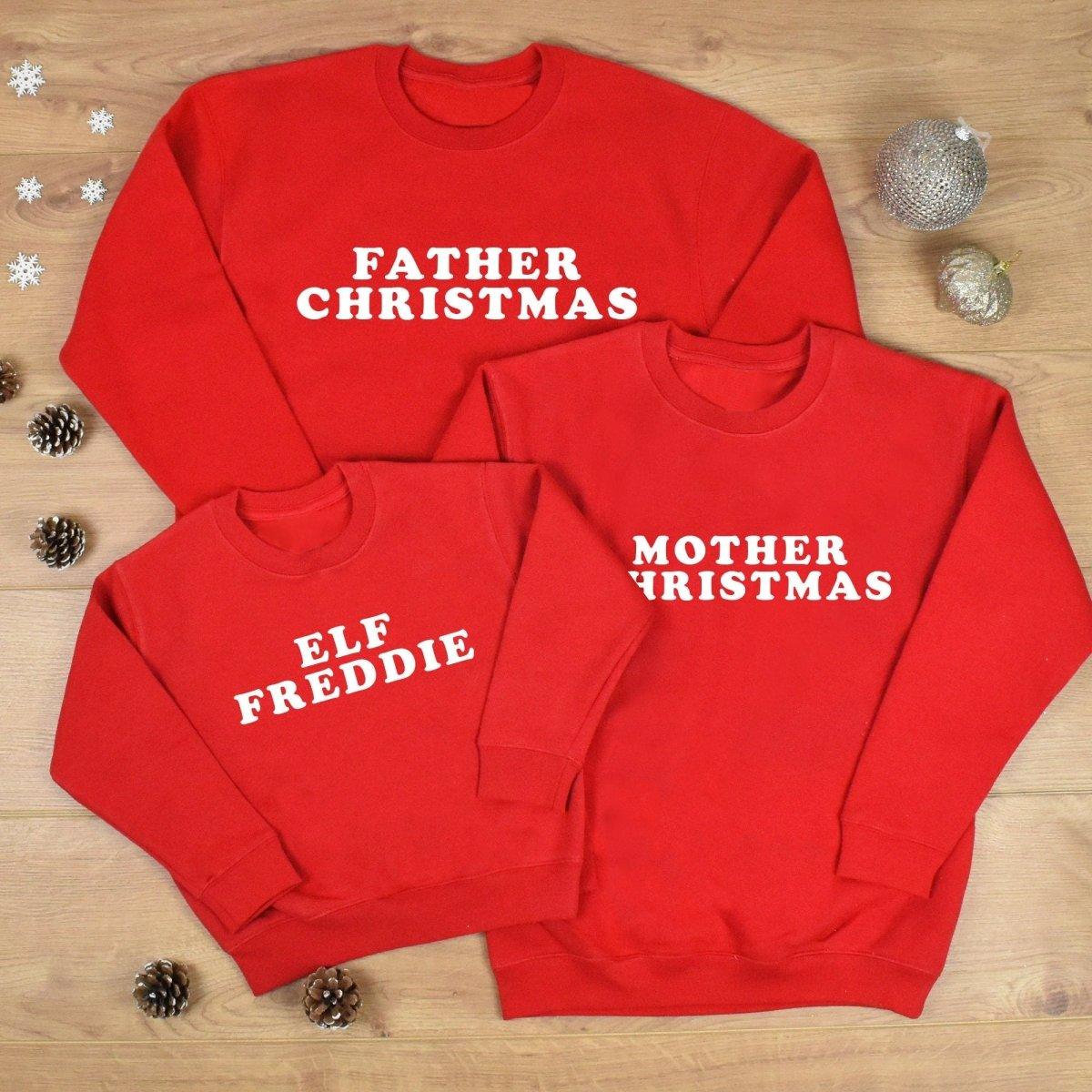 Family Christmas Sweaters Personalised Christmas Sweater Family Christmas Jumper Child Xmas Sweater Matching Christmas Sweater Xmas