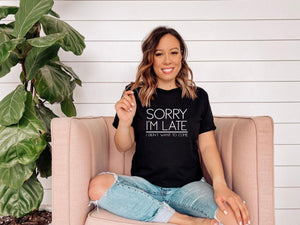 Funny Late Slogan T-shirt, Late Fun T-shirts, Casual Ladies T-shirt, Slogan Girls Tops, Women's Slogan Top, Teenager Tops, Fashion Top, Late - Amy Lucy