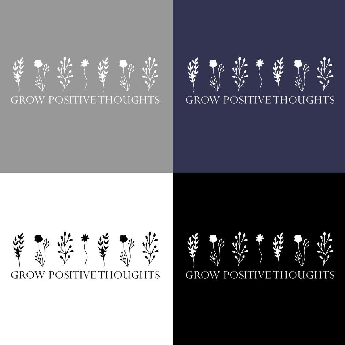 Grow Happy Thoughts T-shirt, Cute T-shirt, Nature T-shirt, Positive Quote T-shirt, Women's Slogan Tops, Vegan Tops, UK Tops, Mother Earth - Amy Lucy