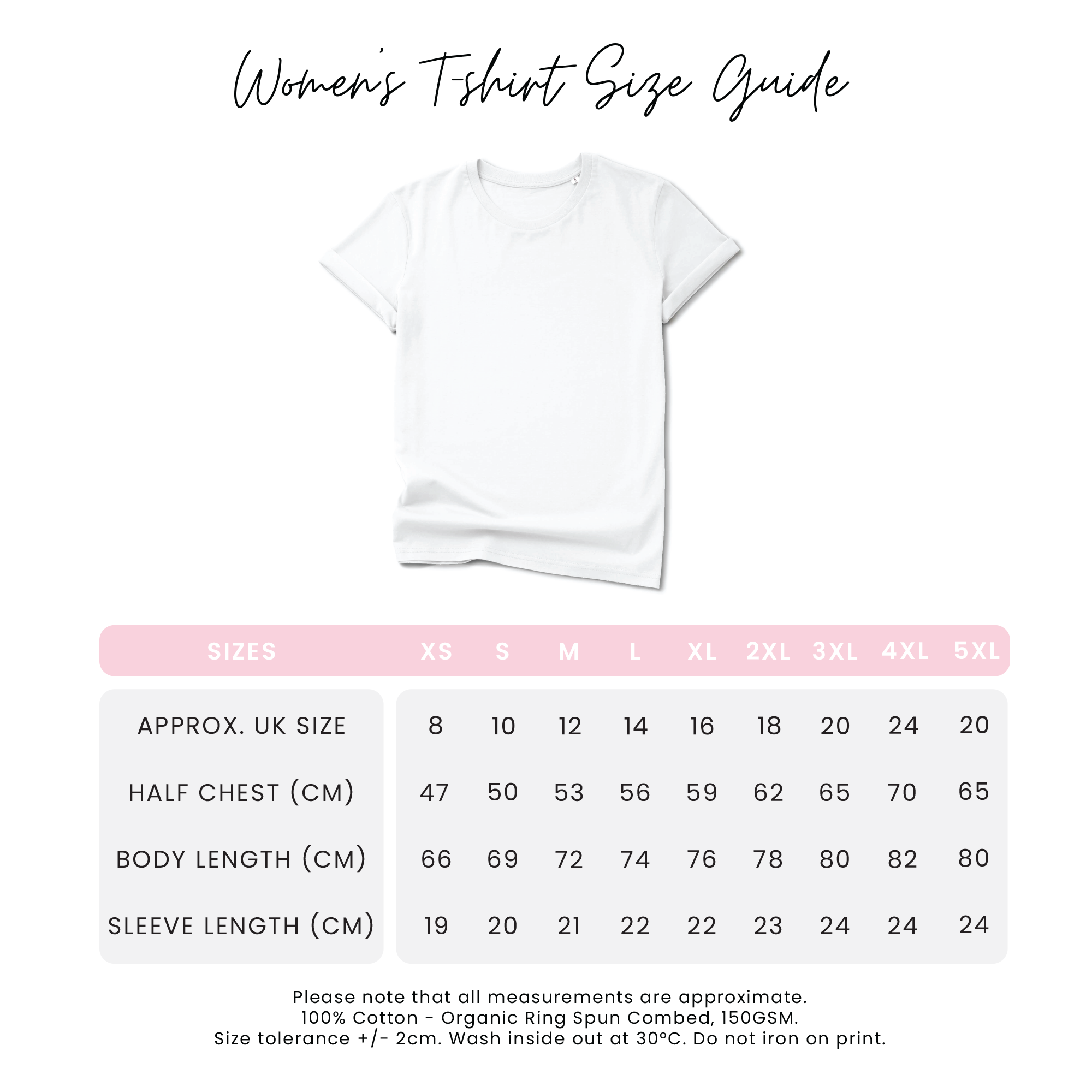 T-Shirt Size Guide