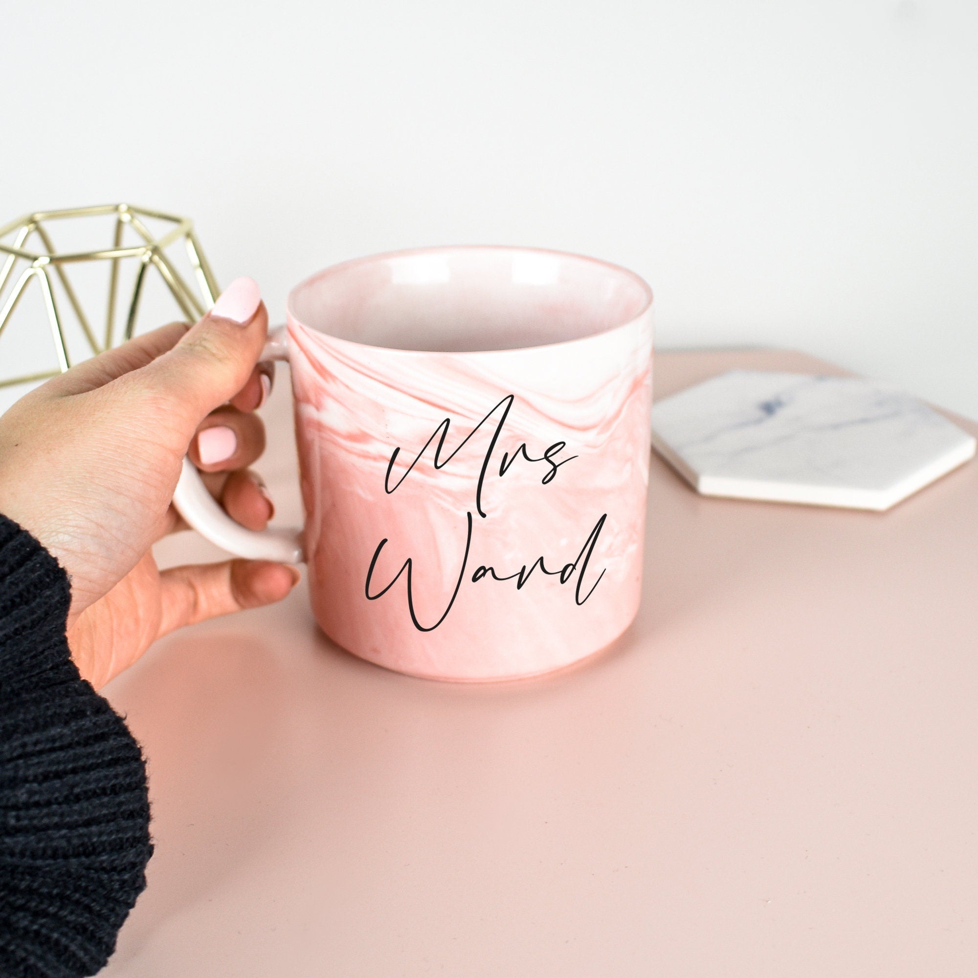 Bride Mug Marble Personalised