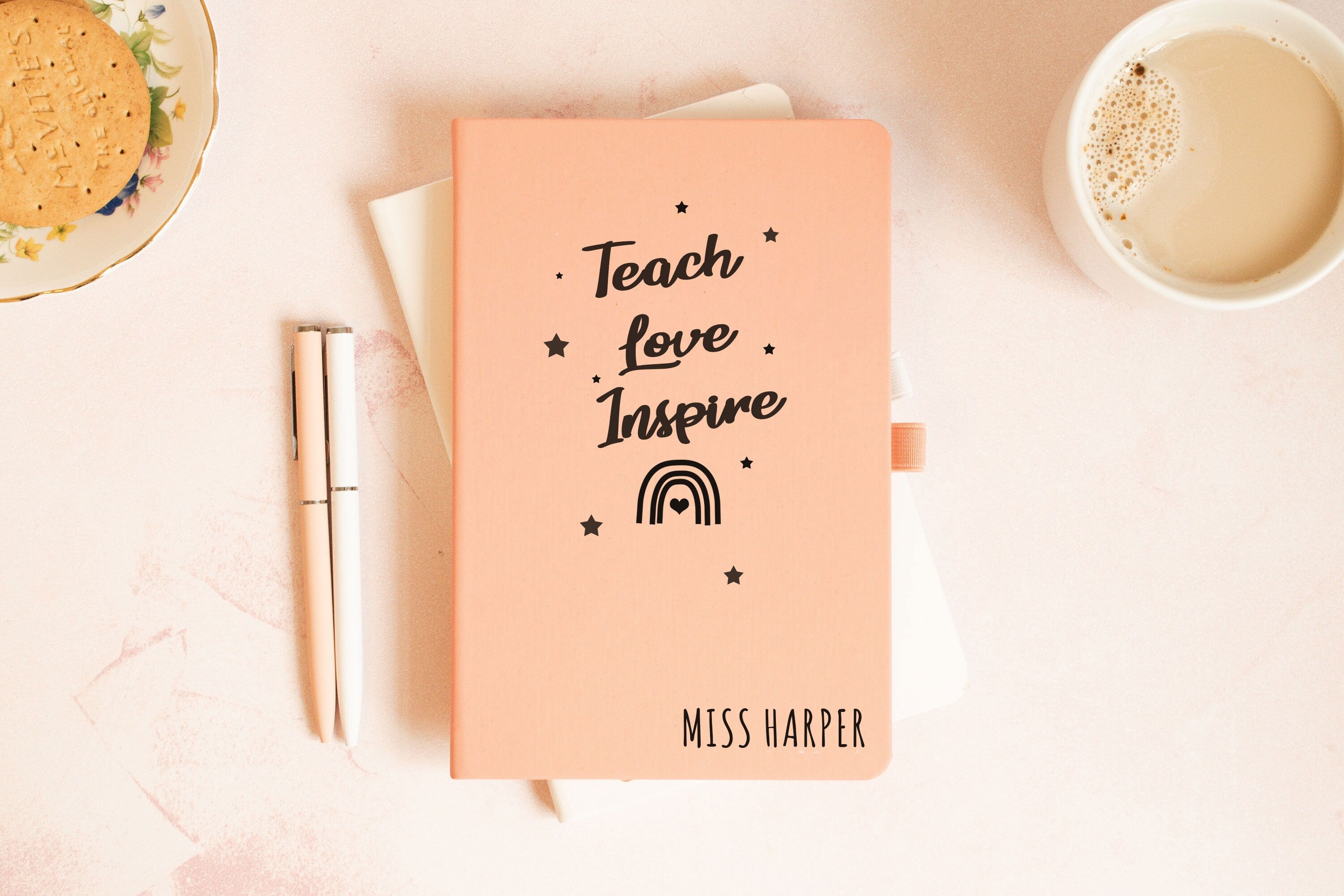 Personalised Teacher Journal, Teacher Gift, Teacher Notebook, Teacher Thankyou Gift, School Assistant Gift, School Secretary Gift, Planner
