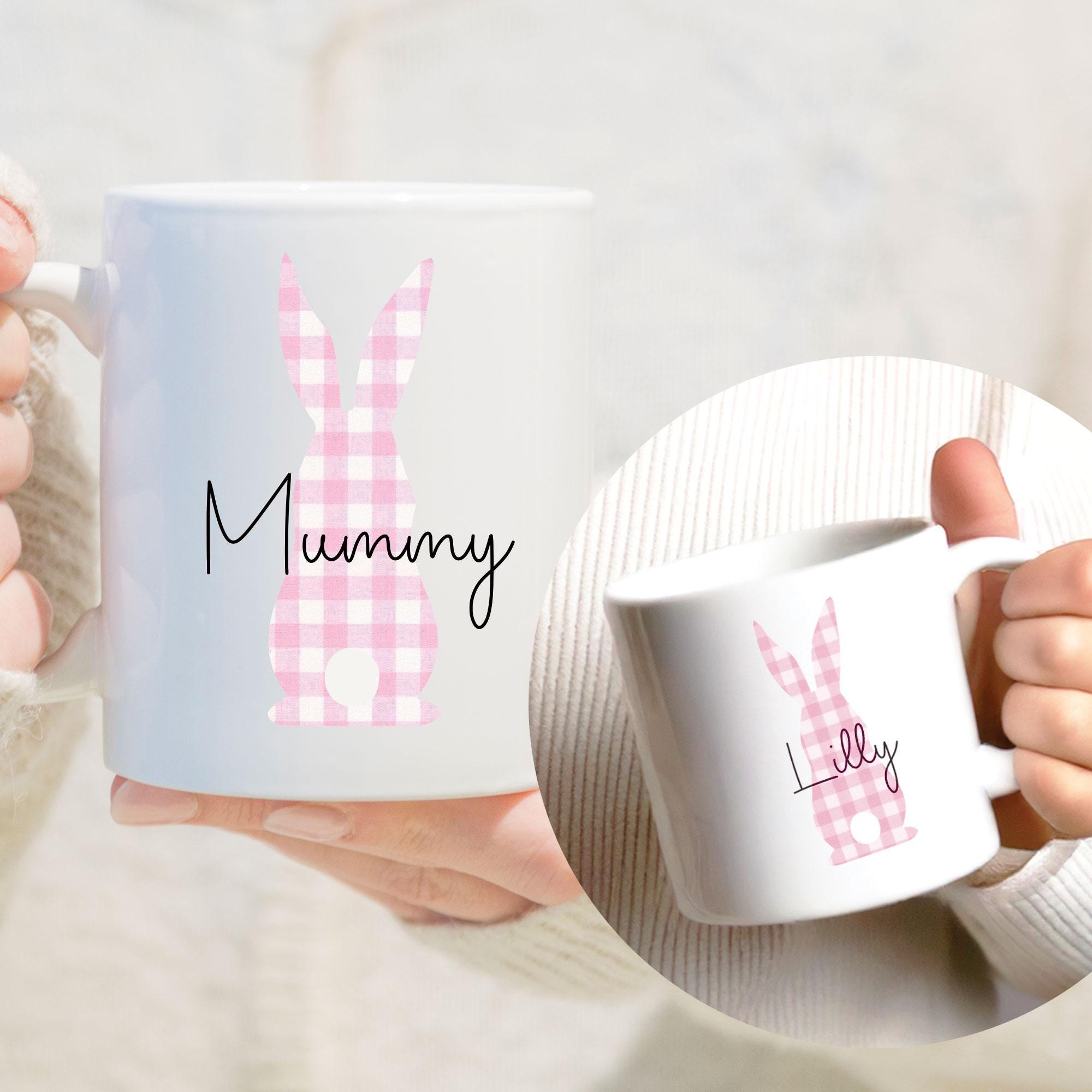 Personalised Easter Rabbit Mug: Matching Family Spring Mug