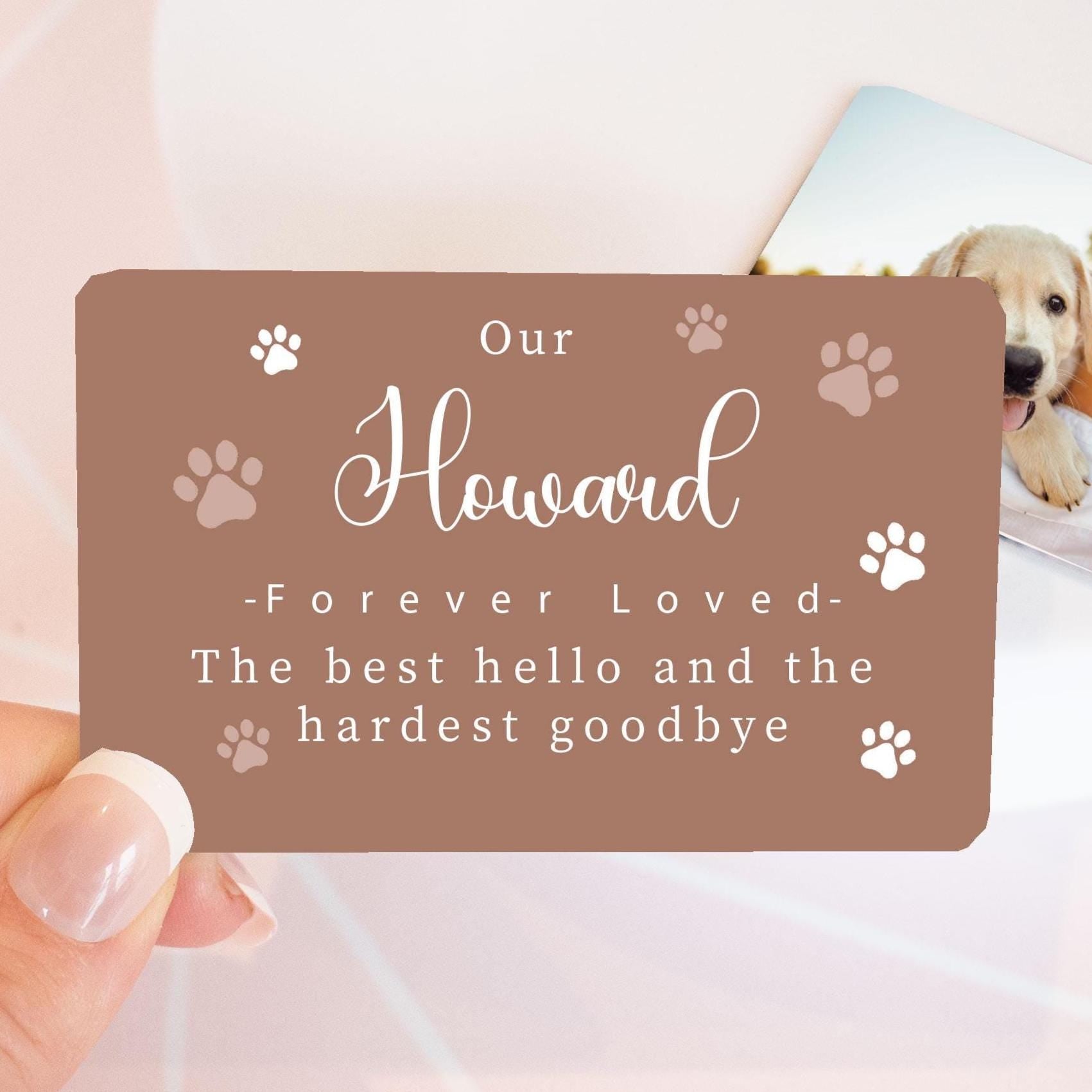 Personalised Pet Loss Gift, Pet Loss Memory card, Pet Loss Sentimental Wallet card, Pet Loss Memorial Gift, Pet Memorial, Photo Gift, Pet