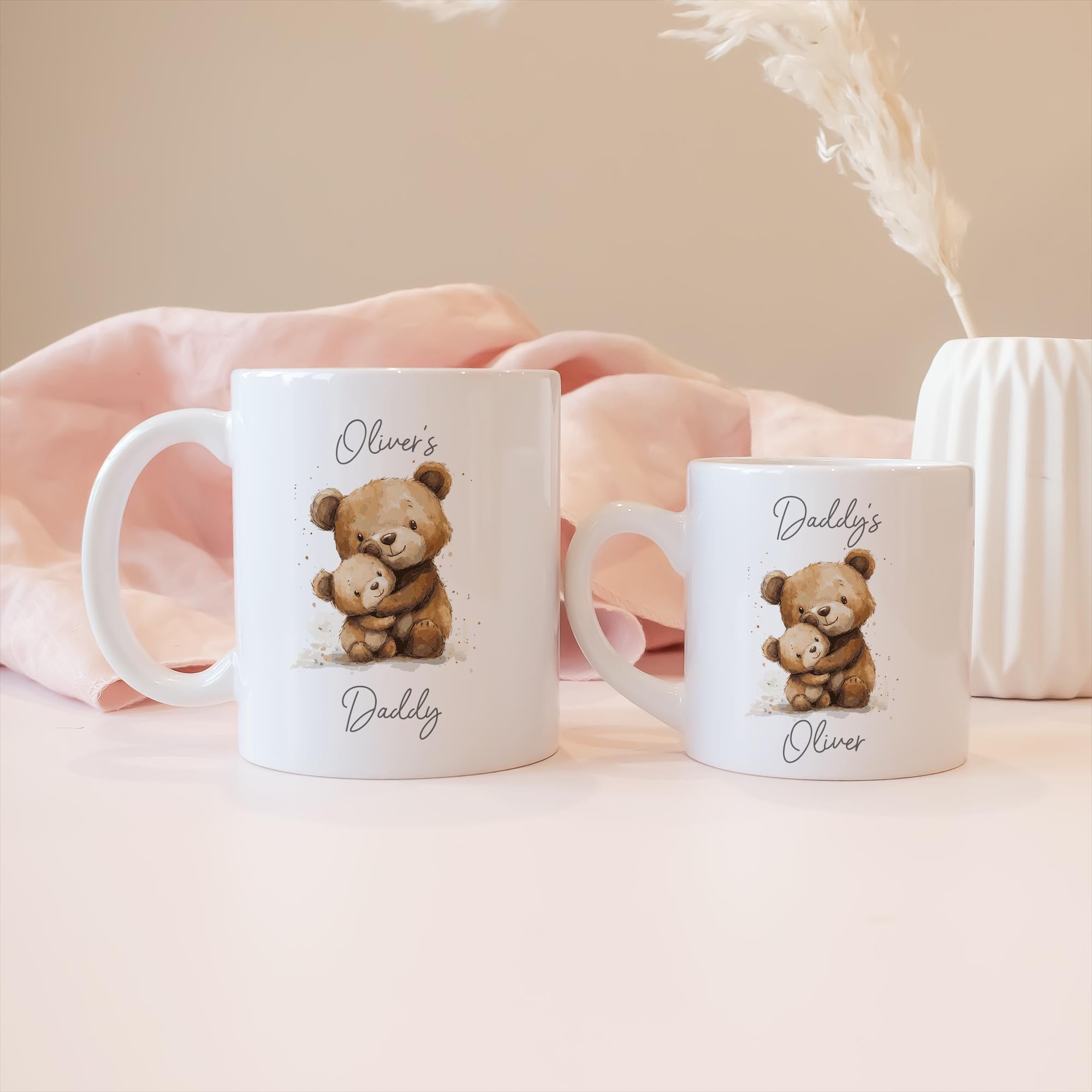 Personalised Dad and Son Mugs, Father Son Matching Gifts, Fathers Day Mug, Father Child Gifts, Fathers Day Gift, Father Child Mugs, Birthday