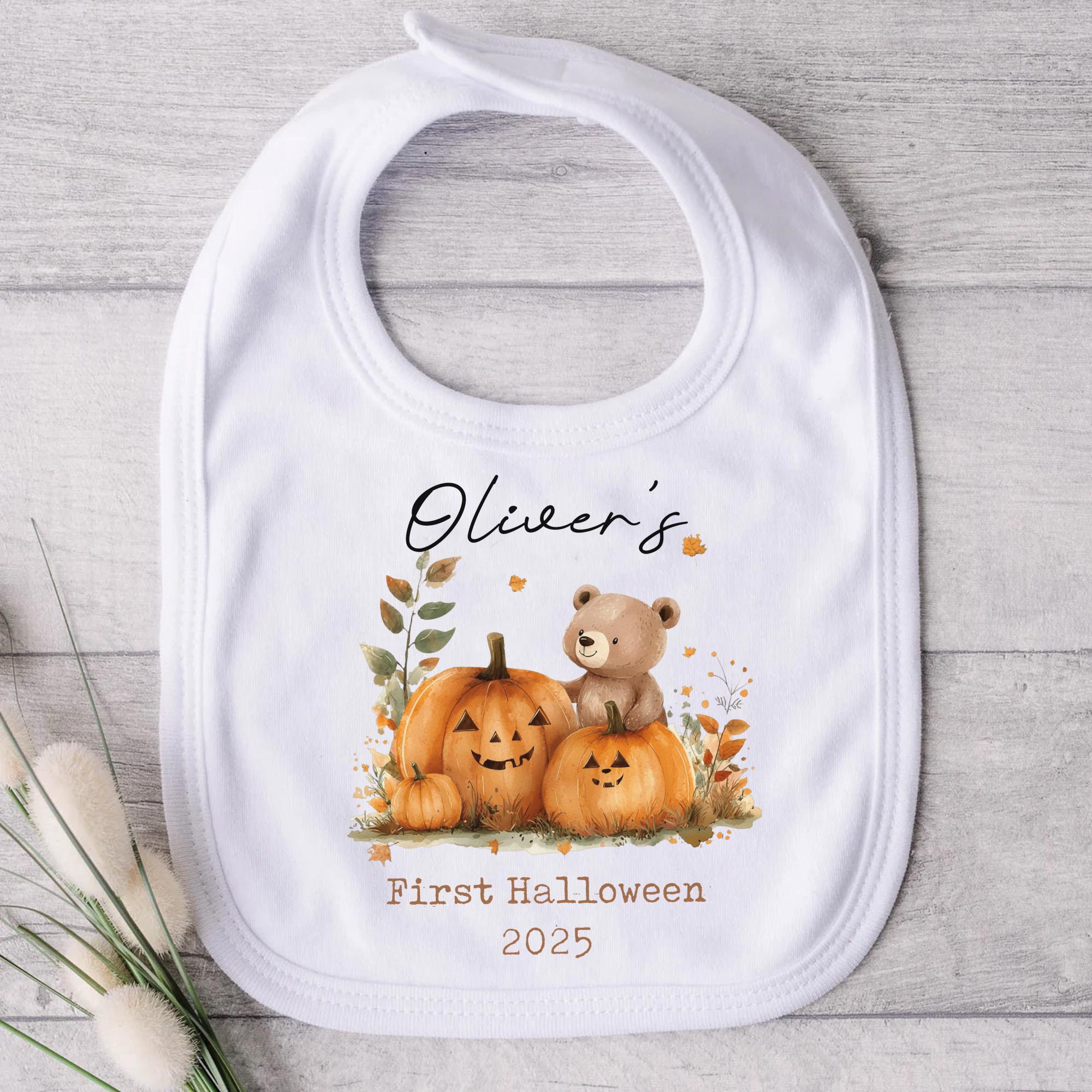 Personalised Baby's First Halloween Vest, First Halloween Baby Outfit Vest, Personalised Baby Vest, 1st Halloween Vest, Baby Fancy Dress