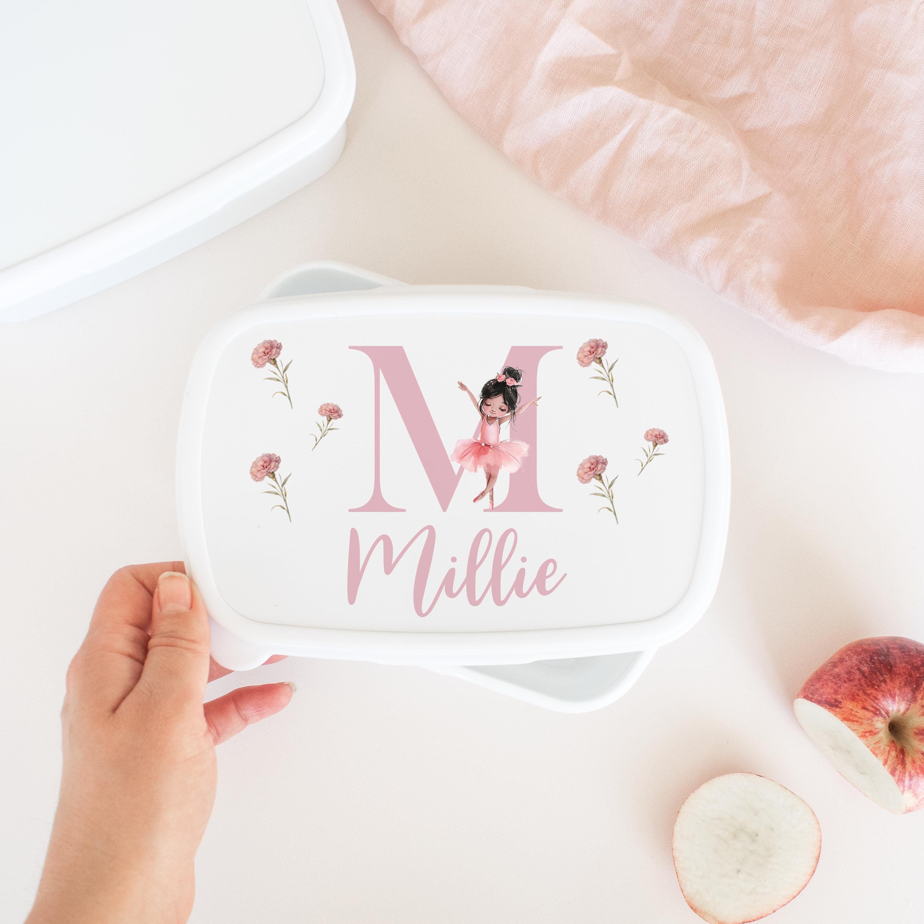 Personalised Ballerina Lunch Box, Ballerina School Lunch Box, Ballerina Snack Box, Girls School Lunch Box, Children Student, Box School