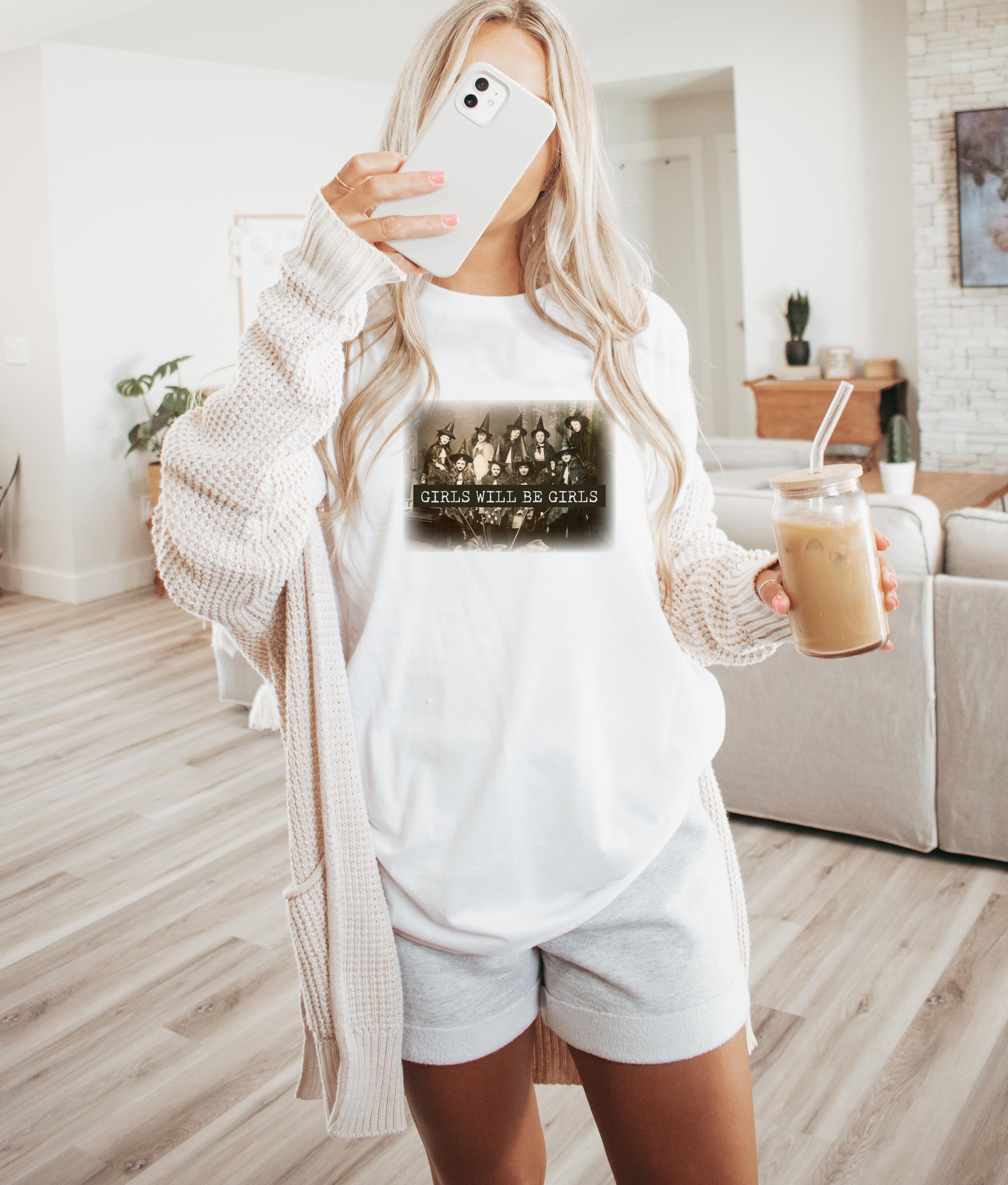 Halloween T-shirt, Witch Society Halloween Shirt, Witch Halloween Tee Shirt, Women's, Halloween, Witches, Fall Shirt, Vintage Style