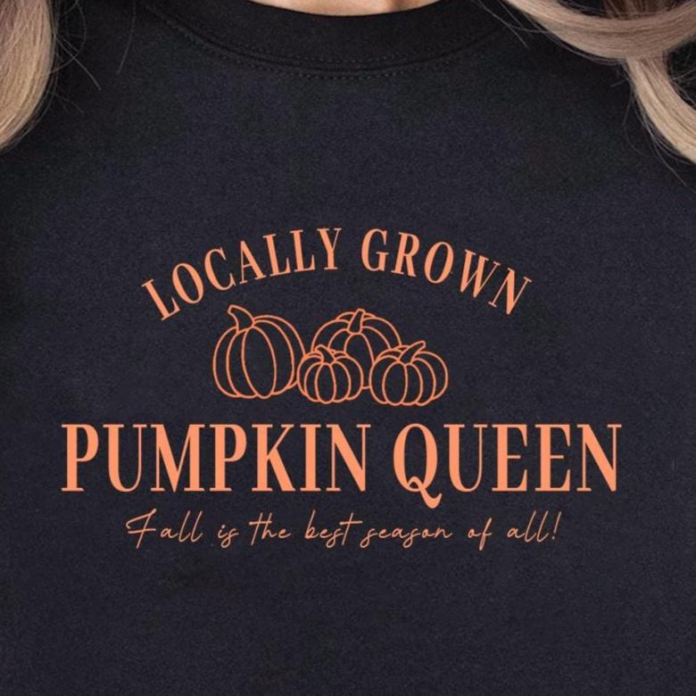 Personalised Pumpkin Queen Jumper, Pumpkin Mum Sweater, Pumpkin Patch Jumper, Autumn Pumpkin Sweater, Fall Sweater, Black Jumper