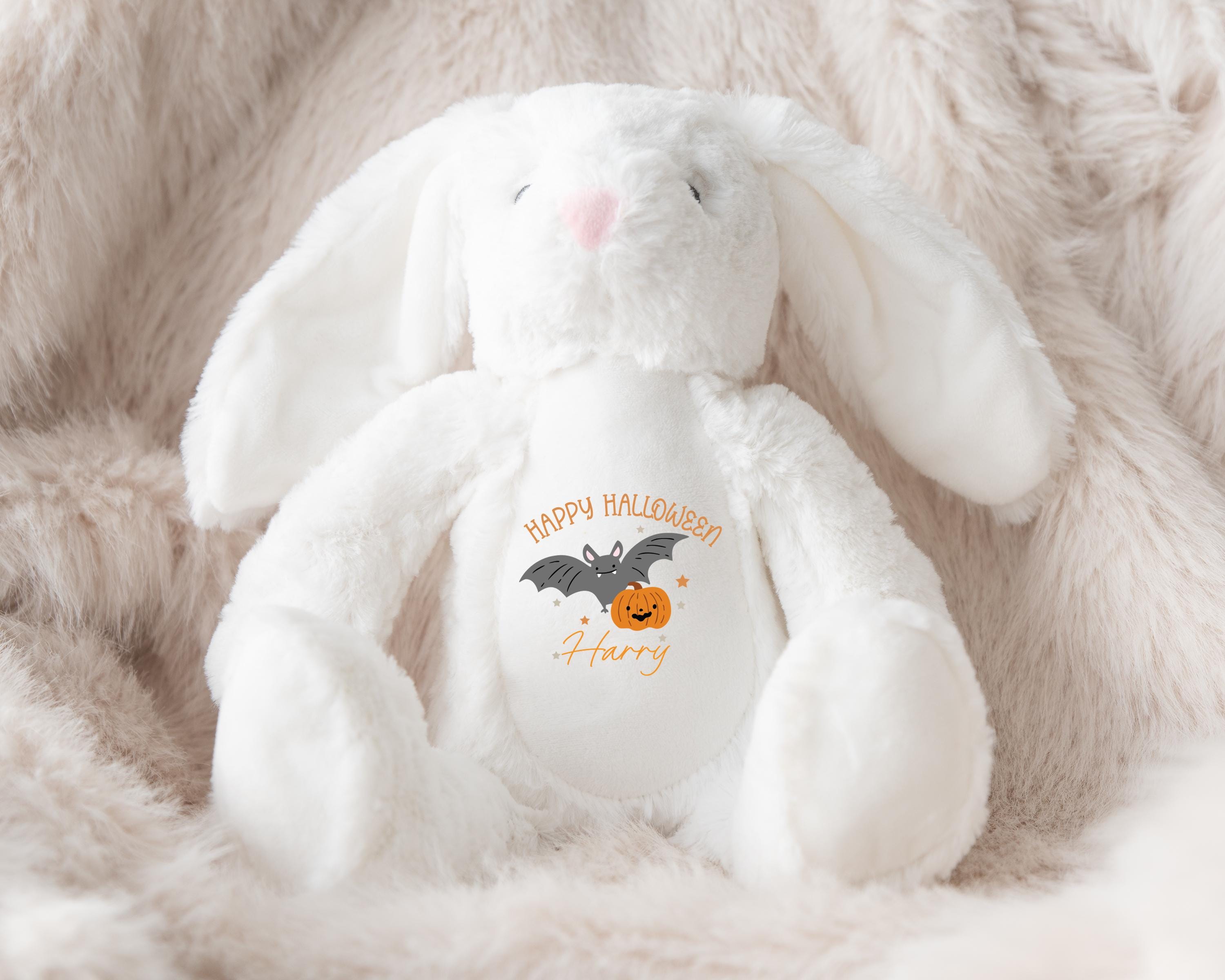 Personalised Halloween Teddy, First Halloween Teddy Bunny, Personalised Halloween Toy, Halloween Boo Basket Teddy, Halloween Toy