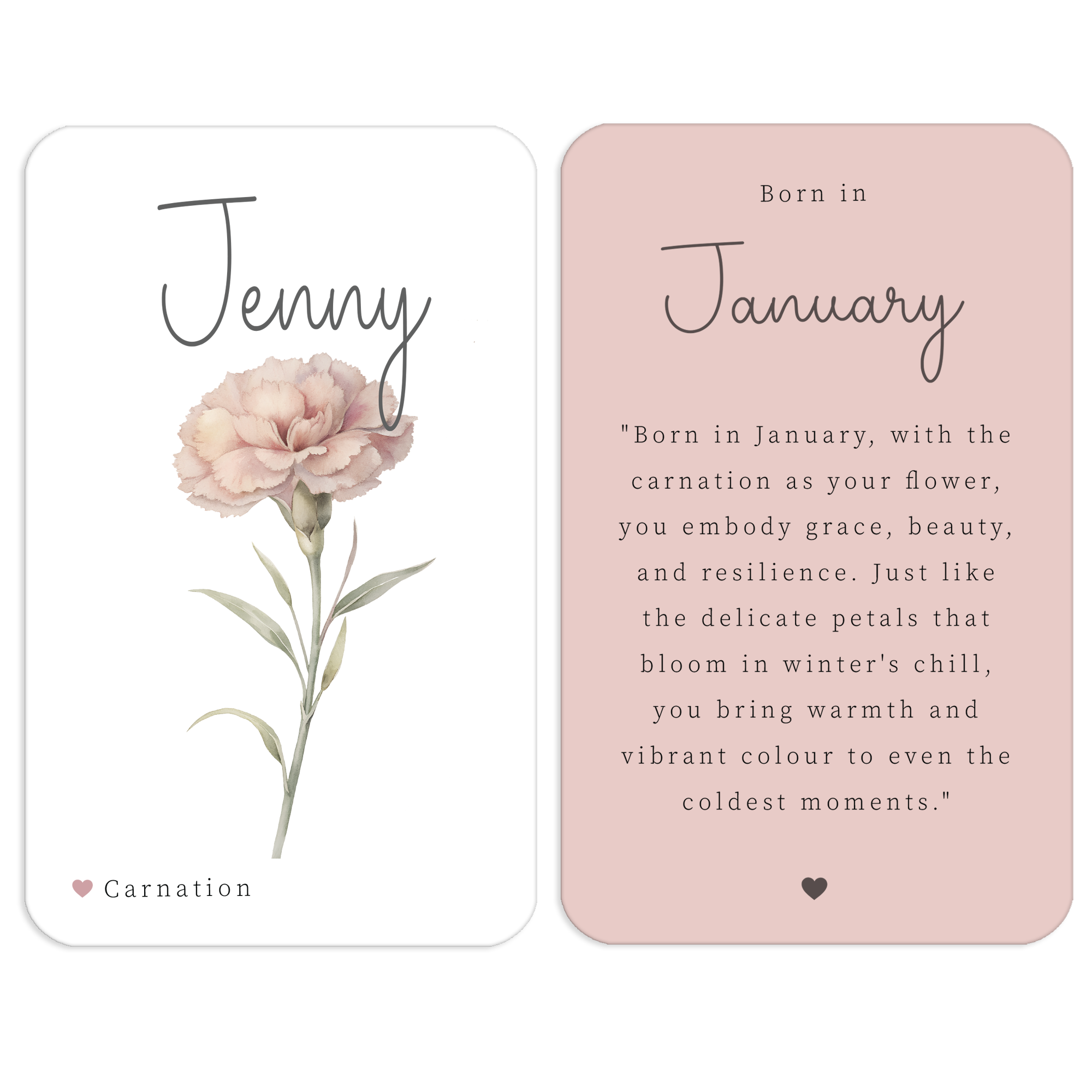 Personalised Birth Month Flower - Keepsake Cards™