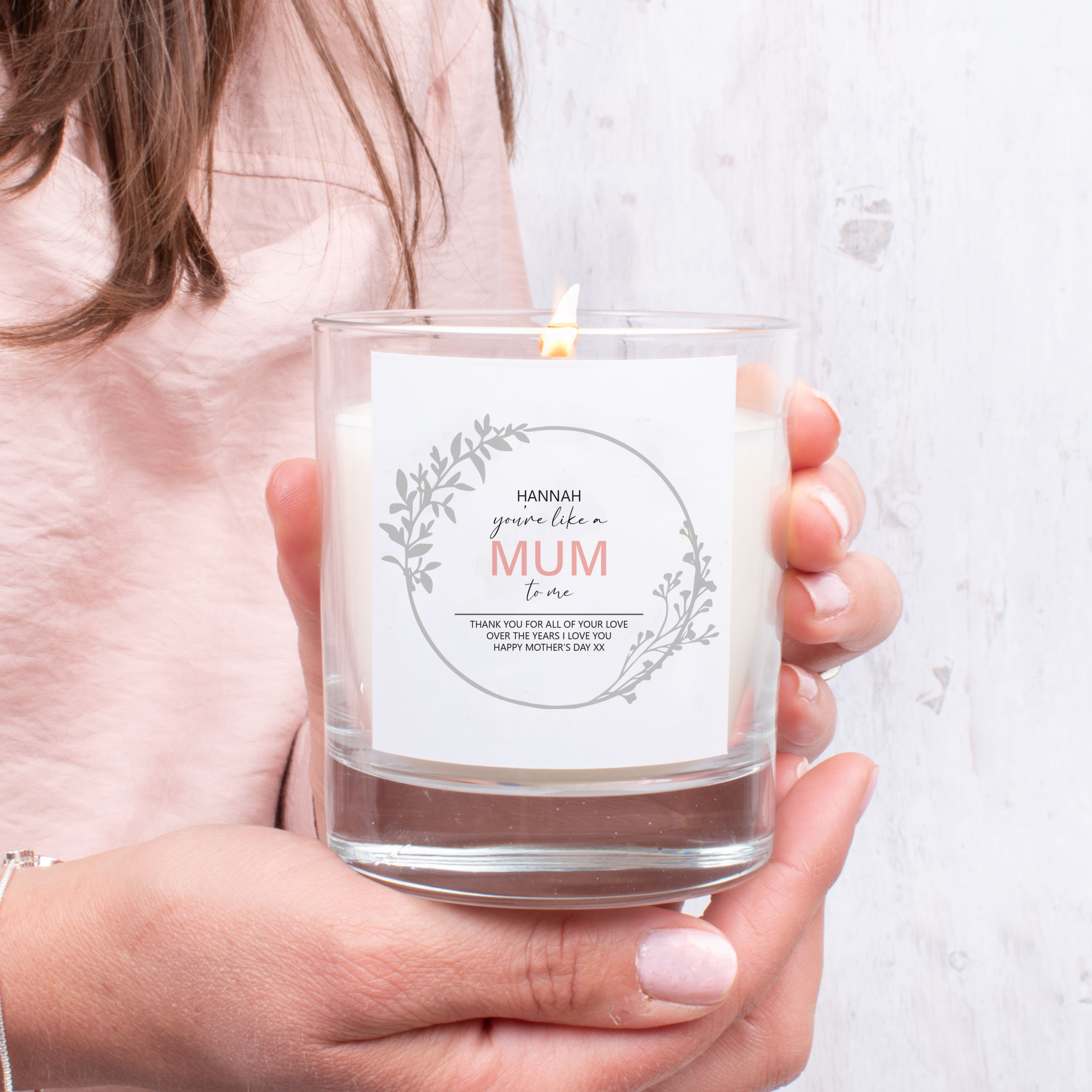 Personalised Candle - Mother's Day Gift - Your Like A Mum To Me