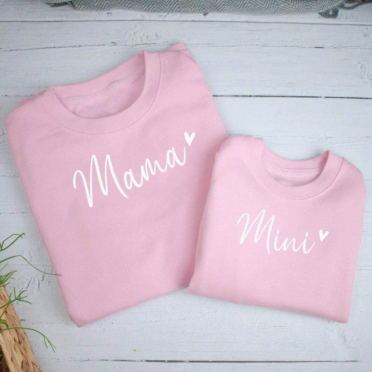 Mama and Mini Sweatshirt Mum and Daughter Matching Mama Mini Gifts Amy Lucy