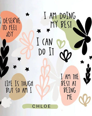 Personalised Affirmation Mug, Positivity Mug, Positive Mental Health Gift, Friendship Gift, Extra Large Mug, Work Mug, , 15oz Mug - Amy Lucy