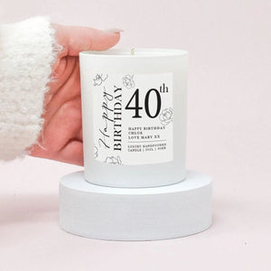 Personalised Age Birthday Candle, Personalized Birthday Candle Gift, Age Birthday Gift, Birthday Present, For Her, Birthday Celebration, - Amy Lucy