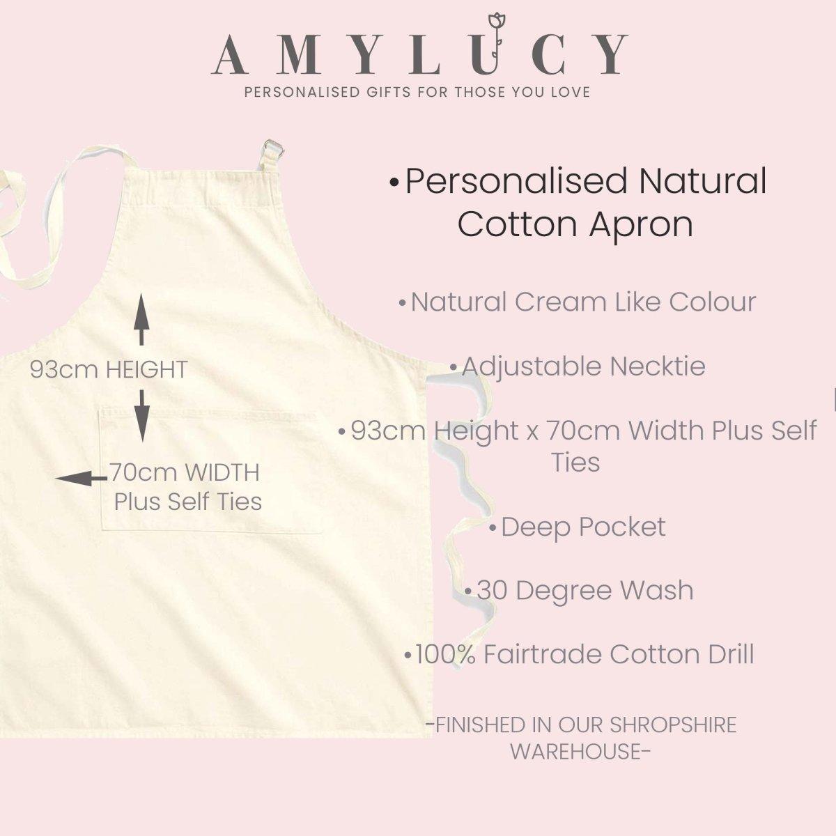 Personalised Apron, Baking Gifts, Personalized Apron, Cooking Gift, Gift for Her, Full Kitchen Apron, Funny Quote Apron, Kitchen - Amy Lucy