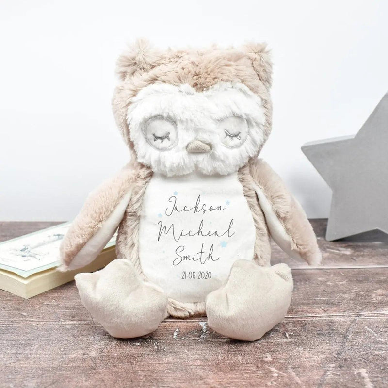 Personalised Baby Owl Soft Toy