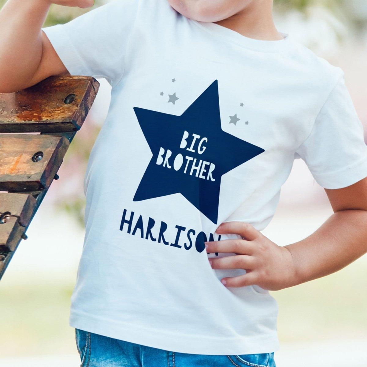 Personalised Big Brother Top, Little Brother Top, Big Brother Little Brother Matching Tops, Brother Clothing, Brother T-shirts, Kids T-shirt