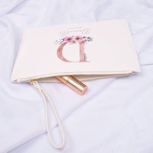 Personalised Bridesmaid Clutch Bag, Bridesmaid Gift, Rose Gold Bridal Pouch, Bridesmaid Gift Pouch, Clutch Bag, Pink Pouch, Hen Party Gifts, - Amy Lucy