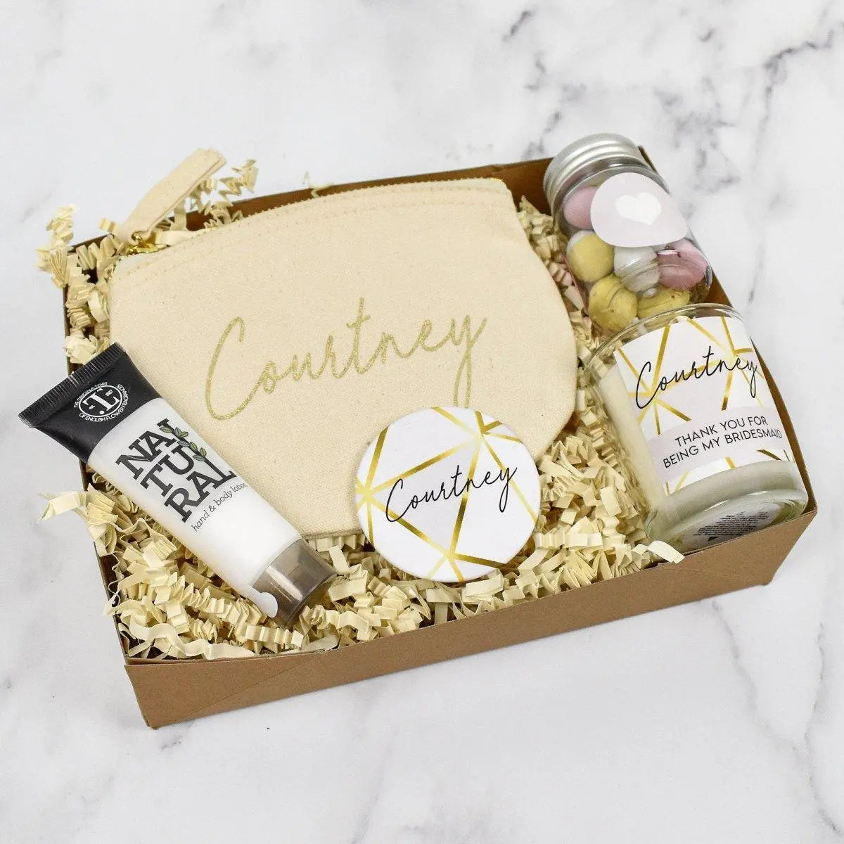 Personalised Bridesmaid Gift Box, Filled Thank You Bridesmaid Box, Bridesmaid Gift Set, Wedding Thank You Gifts, Filled Gift Set, Gift Box