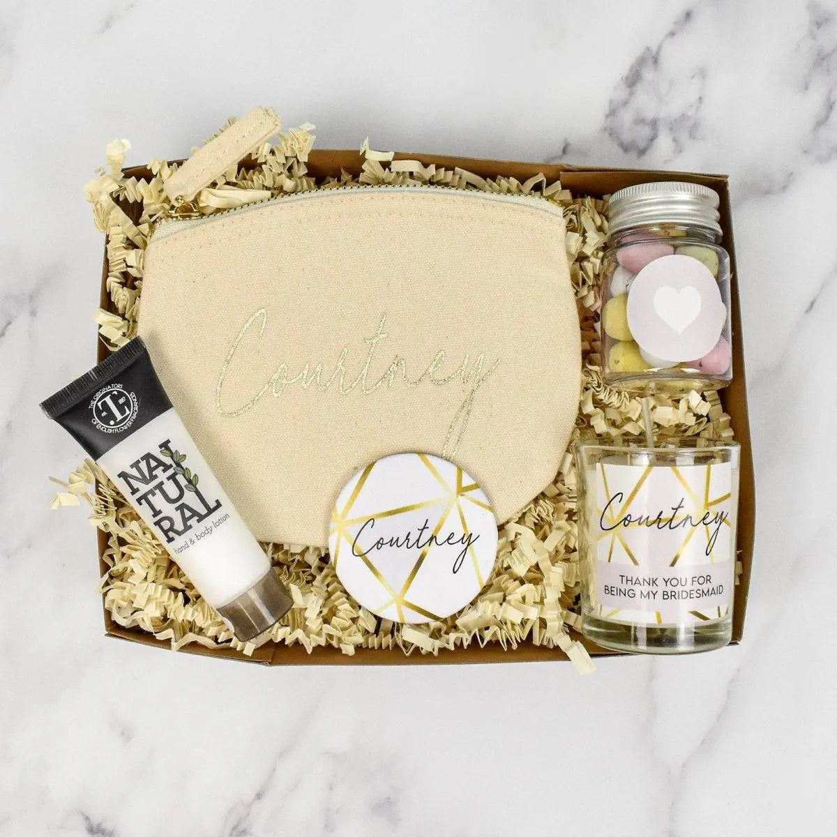 Personalised Bridesmaid Gift Box, Filled Thank You Bridesmaid Box, Bridesmaid Gift Set, Wedding Thank You Gifts, Filled Gift Set, Gift Box