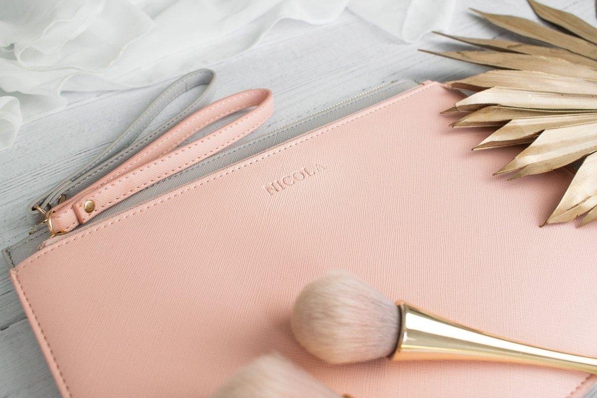 Personalised Bridesmaid Gift, Bridesmaid Pouch, Rose Gold Bridal