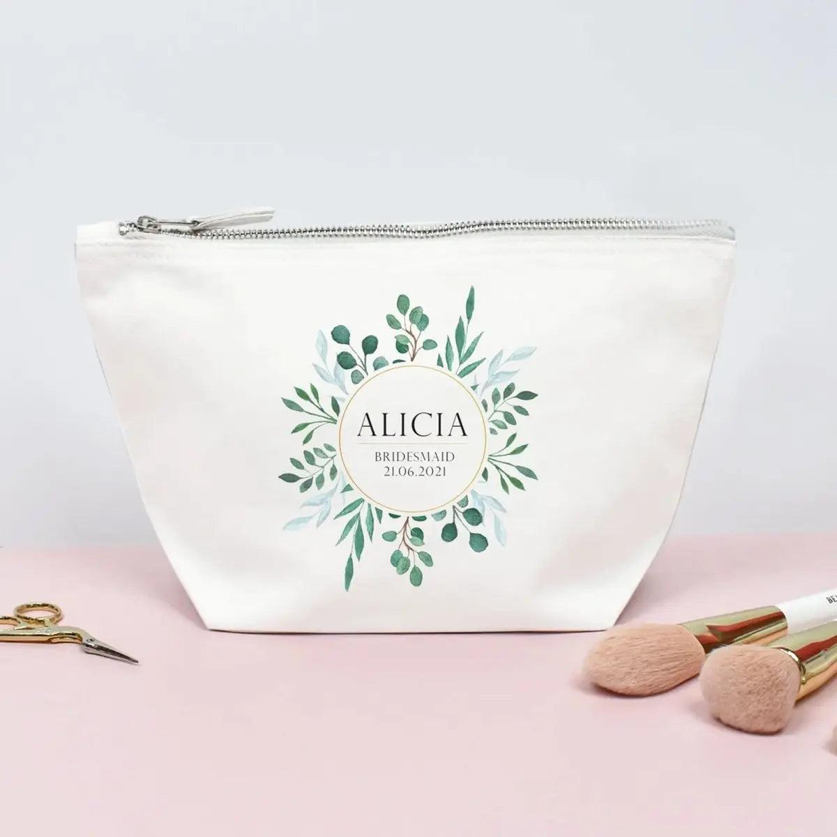 Personalised Bridesmaid Makeup Bag, Hen Night Bridesmaid Make Up