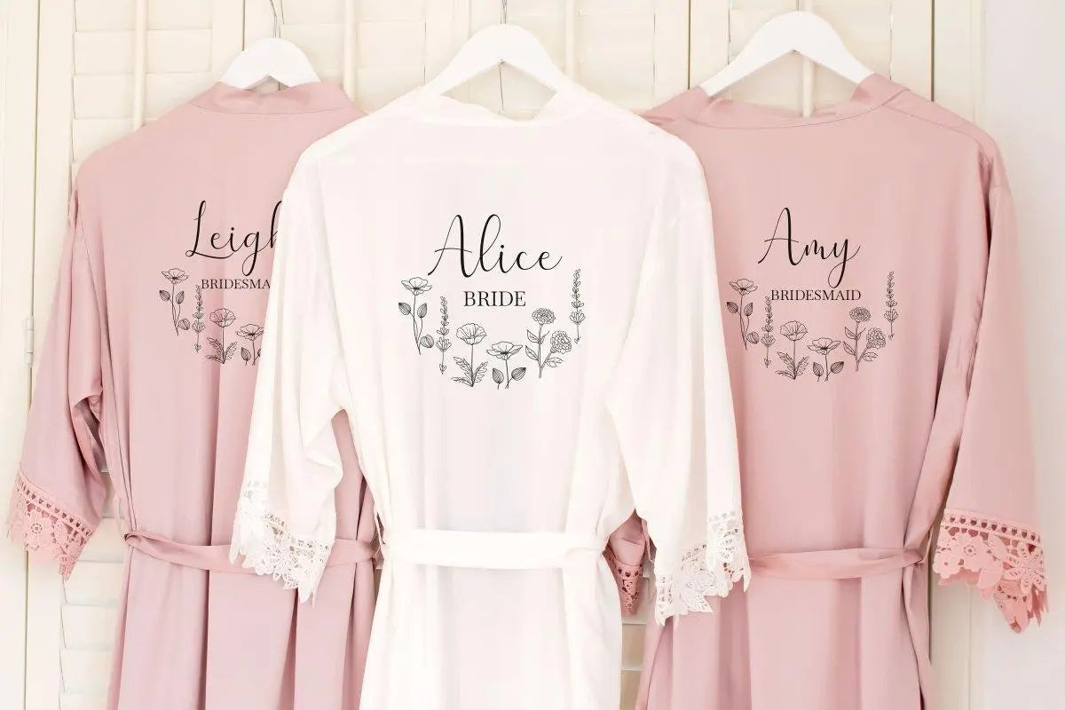 Personalised Bridesmaid Robe, Bridesmaid Robes Personalised, Bridal Robes, Bachelorette Robes, Bride Shower Robes