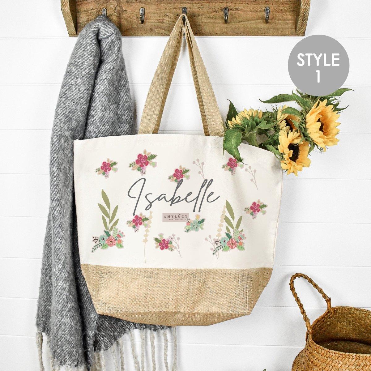 Personalised Bridesmaid Tote Bag, Bride Shopper Bag, Bridesmaid Favour, Personalised Bride Jute Bag, Bridesmaid Gift, Bride Gifts, Jute Bag