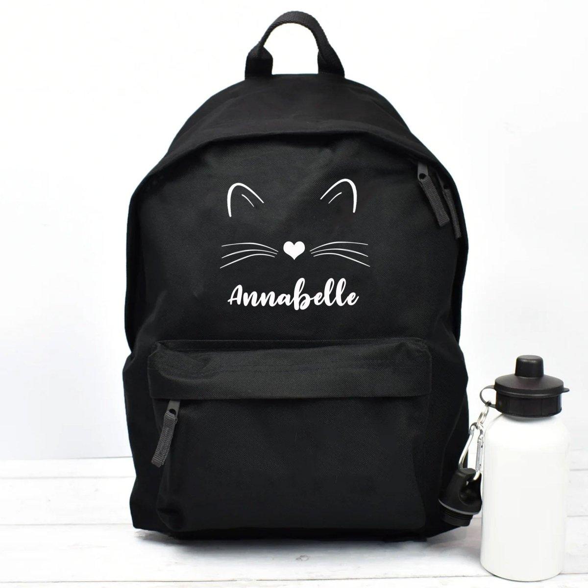 Personalised Cat Backpack, Cat School Bag, Tween Cat Rucksack