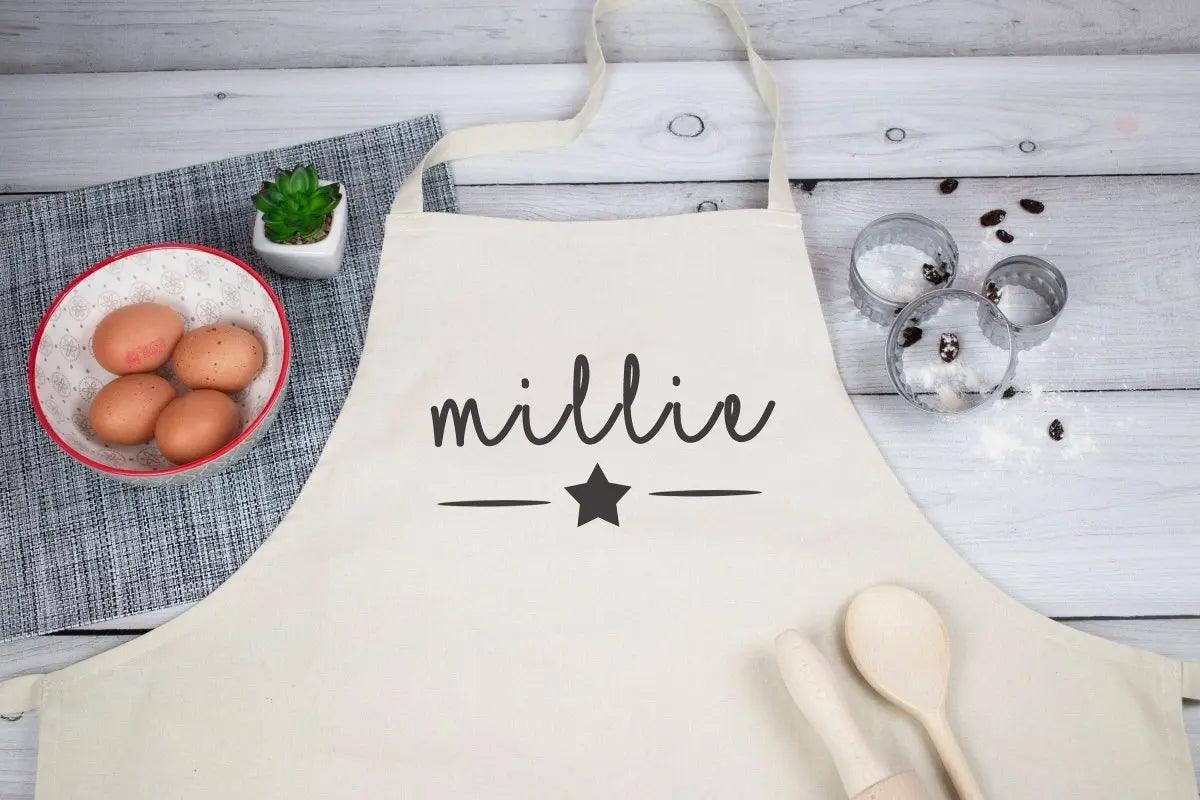 Personalised Child's Apron, Kids Baking Gift, Children Apron Cooking Gift, Gift for Child Baker, Chef Gifts, Custom Name Apron, Kids Apron,
