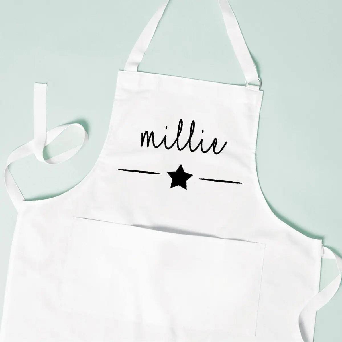 Personalised Child's Apron, Kids Baking Gift, Children Apron Cooking Gift, Gift for Child Baker, Chef Gifts, Custom Name Apron, Kids Apron,