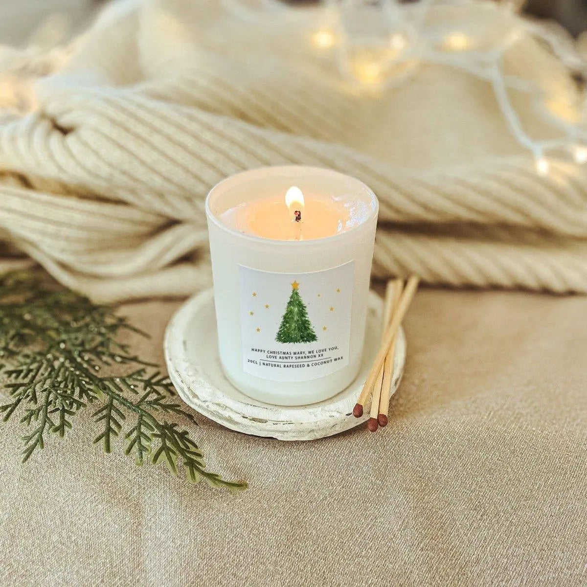 Personalised Christmas Candle, Family Christmas Candle, Scented Candle, Christmas Scented Candle, Christmas Candle, Family Name Gift, Xmas