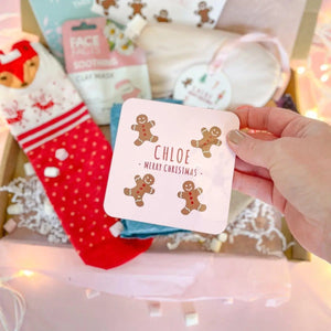 Personalised Christmas Girls Gift Box, Christmas Gift Set, Filled Christmas Gift Box, Gingerbread Gift Box, Friend Xmas Gift Box, Friend - Amy Lucy