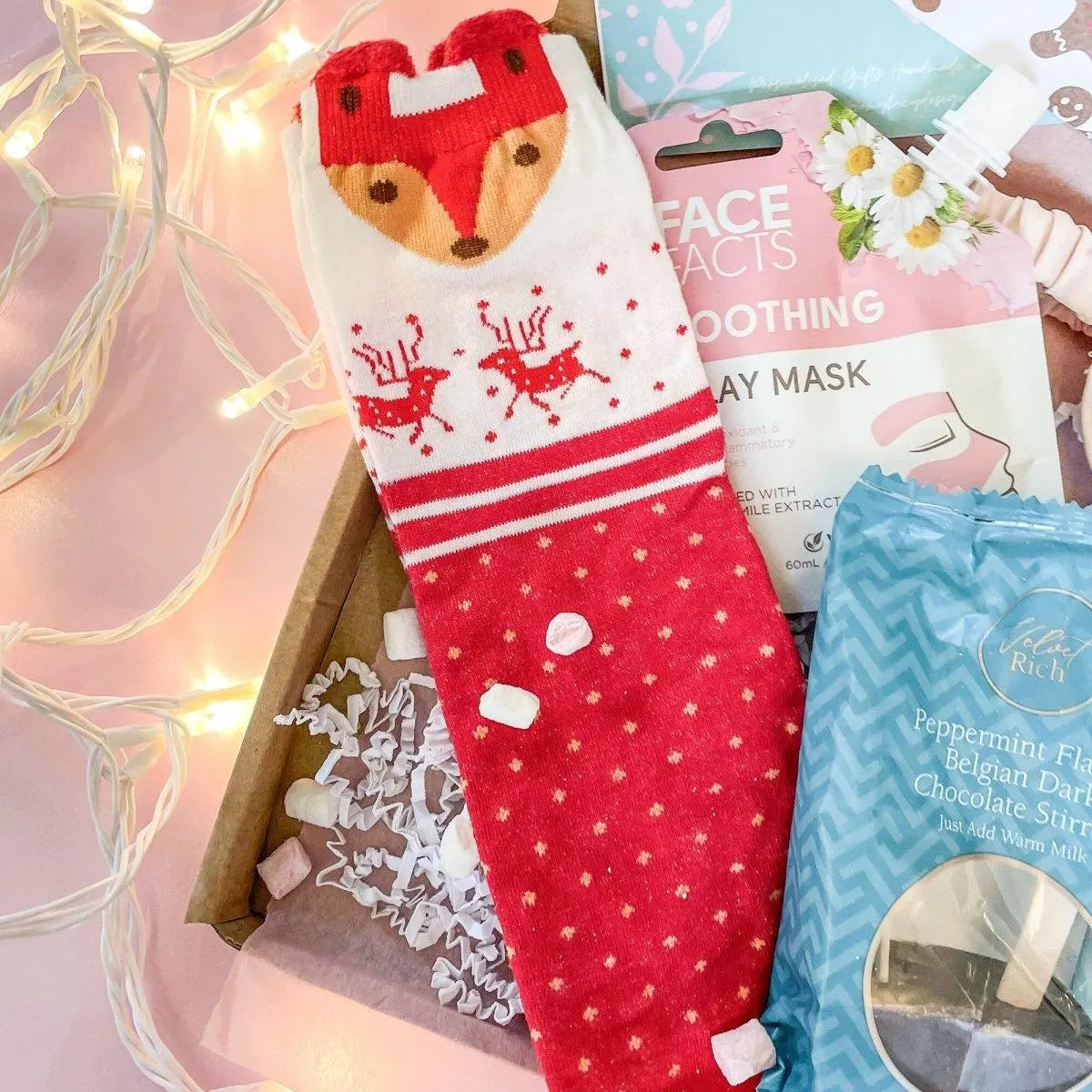 Personalised Christmas Girls Gift Box, Christmas Gift Set, Filled Christmas Gift Box, Gingerbread Gift Box, Friend Xmas Gift Box, Friend - Amy Lucy