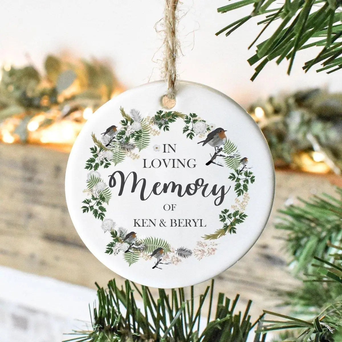 Personalised Christmas Lost Love One Bauble Memorial Bauble Christmas Remembrance Gift Remember Loved One Loving Memory - Amy Lucy