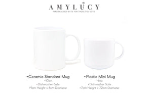 Personalised Christmas Mug, Custom Reindeer Mug, Mug Gift, Child Christmas Mug, Christmas Eve Box Fillers, Stocking Fillers, Secret Santa - Amy Lucy