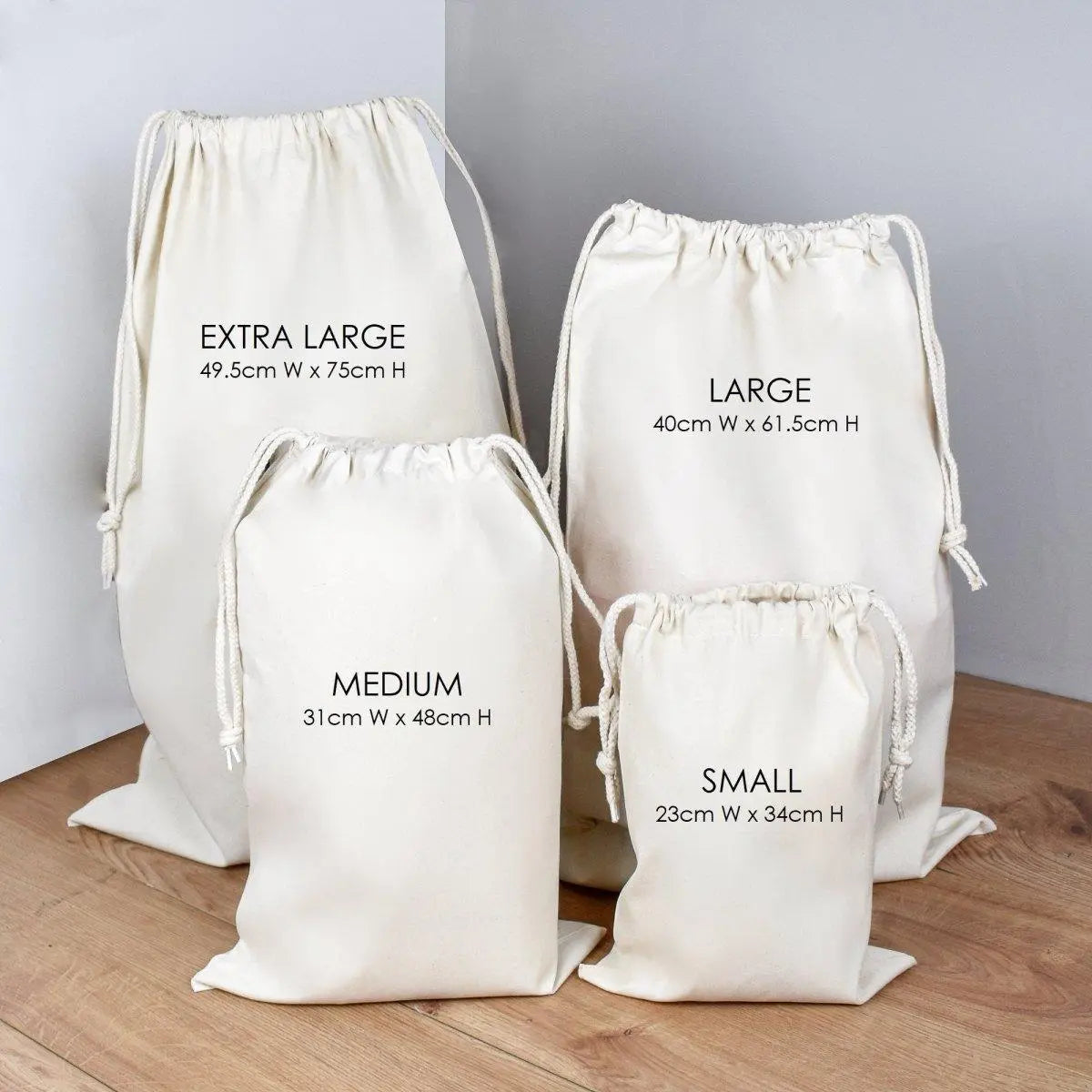 Personalised Christmas Santa Sack, Christmas Eve Present Sack, Personalised Santa Sack Gift Bags, Christmas Gifts, Gift Sack - Amy Lucy