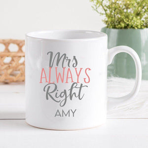 Personalised Couple Mug Set, Valentines Mug Set, Valentine's Gift Set, Matching Mr and Mrs Mugs, Anniversary Gift, Humor Gift, Newlywed Mugs - Amy Lucy