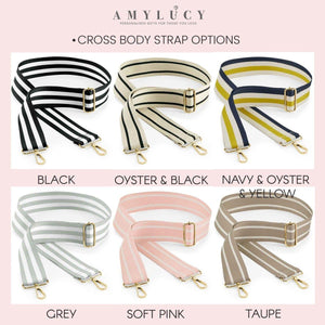 Personalised Cross Body Bag Embroidered, Initials Cross Body Bag, Monogram Cross Body Bag with Strap, Bridesmaid Bag, Luxury Bag - Amy Lucy