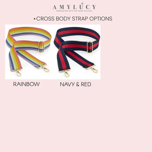 Personalised Cross Body Bag Embroidered, Initials Cross Body Bag, Monogram Cross Body Bag with Strap, Bridesmaid Bag, Luxury Bag - Amy Lucy