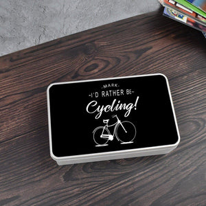 Personalised Cycling Metal Tin, Storage Cycling Gift, Cycling Dad Gift, Granddad Cycling Gifts, Personalised Tin, Cycling For Him Tin, - Amy Lucy