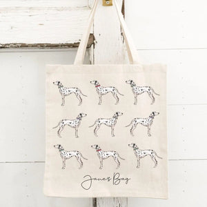 Personalised Dalmatian Tote Bag, Dalmatian Gift For Her, Name Tote Bag, Dalmatian Gifts, Dog Tote Bag, Personalised Tote Bag, Dog Gifts - Amy Lucy