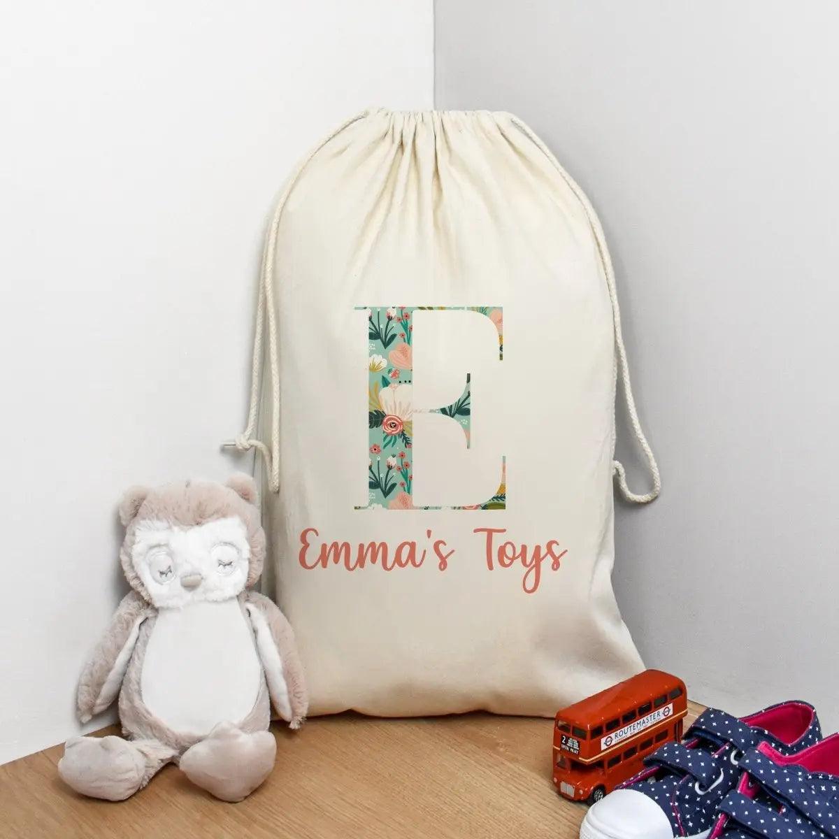 Personalised Dressing Up Bag, Personalised Toy Sack, Custom Toy Bag, Child's Storage Bag, Custom Gift Sack, Toy Bag, Toy Storage, Cotton Bag - Amy Lucy