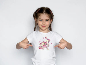 Personalised Easter Bunny Kids T-shirt, Kids Custom Name Top, Personalised Children's T-shirt, Customised Kid's Tee, Easter Bunny Girls Top - Amy Lucy