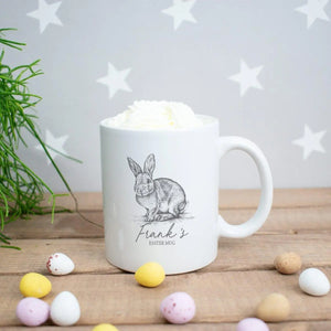 Personalised Easter Mug Set, Easter Bunny Mug, Vintage Rabbit Mug, Easter Gift Her, Mini Egg Bag, Personalised Easter Gift Set, Easter Mug - Amy Lucy